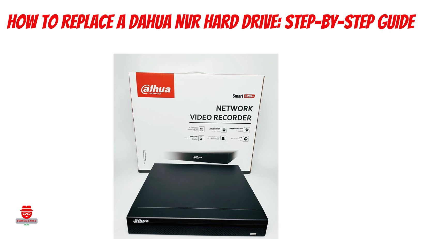 Dahua NVR hard drive replacement