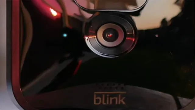 blink camera flashing red light