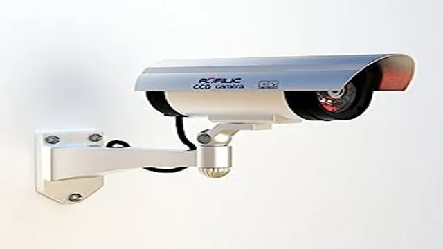 blinking blue light on security camera