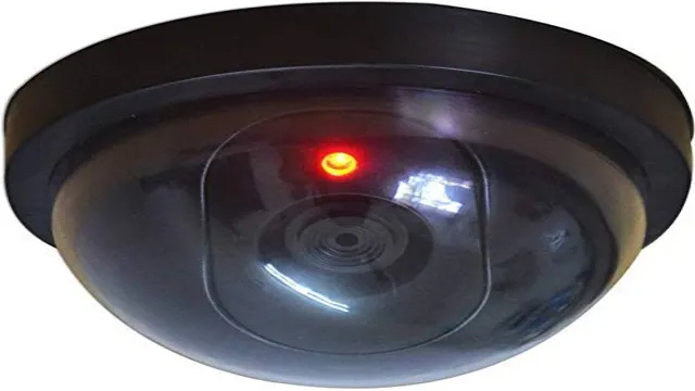 blinking red light on security camera
