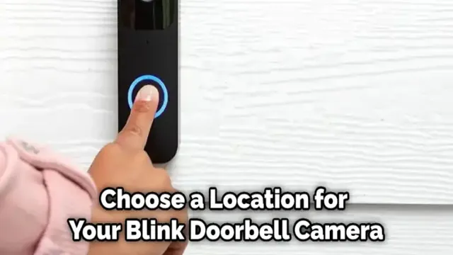 how to install blink doorbell camera