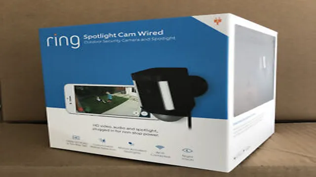 ring spotlight cam wired black
