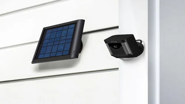 ring spotlight cam with solar panel
