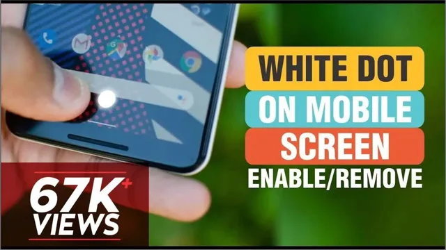 How to remove white dot on Android camera