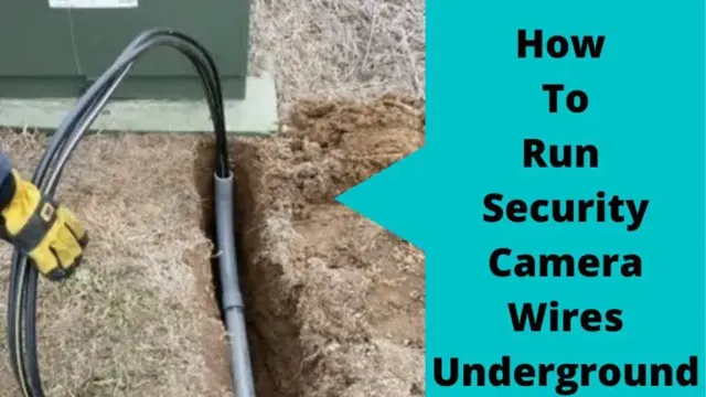 How to run security camera wires outside