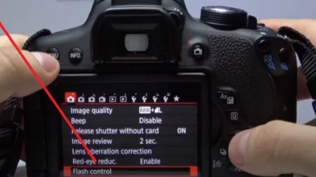 How to turn off flash on a Canon camera