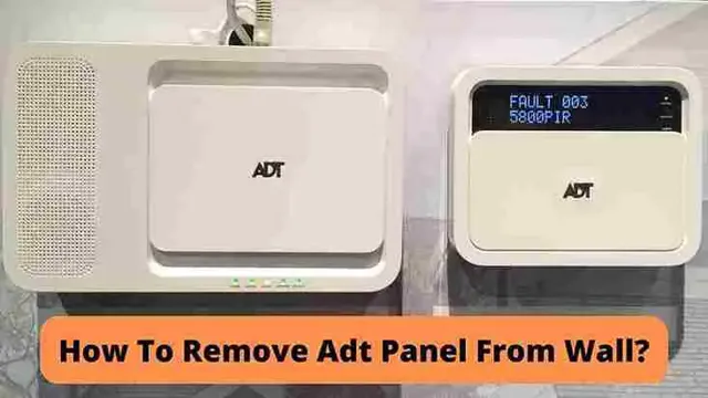 how to remove old adt panel from wall