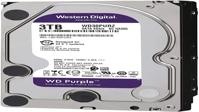 western digital 2tb purple surveillance hdd