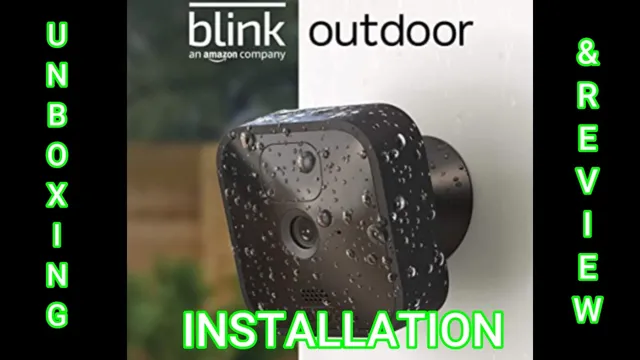 blink outdoor camera install