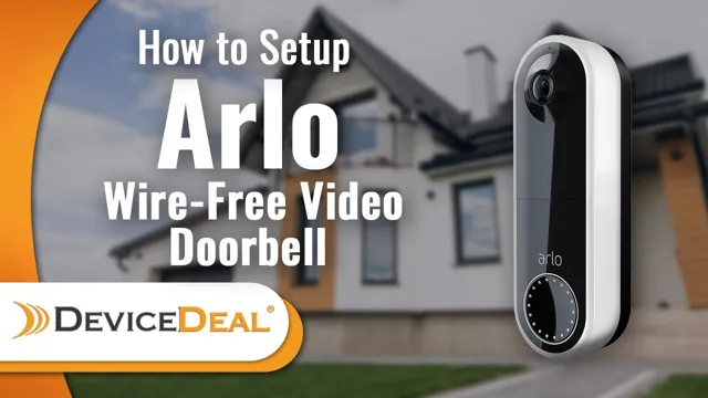 how to connect arlo doorbell to wifi
