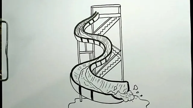 how to draw a waterslide