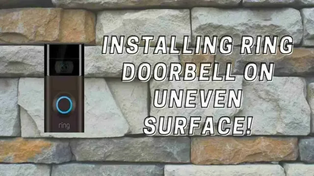 how to install ring doorbell on brick wall