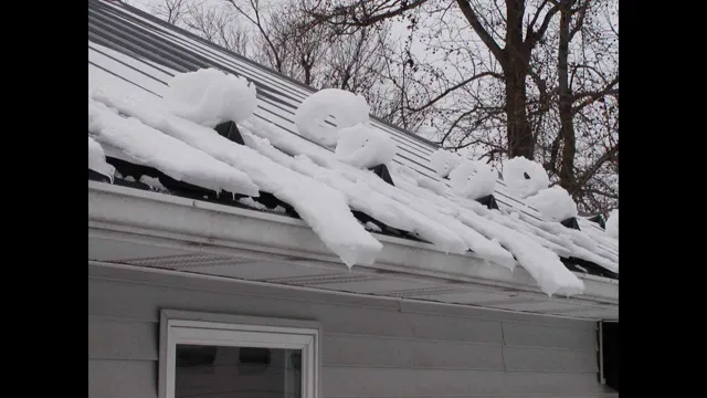 how to keep snow from falling off metal roof