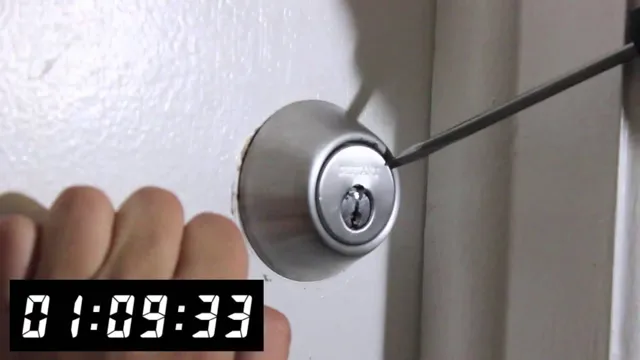 how to open a deadbolt lock with a screwdriver