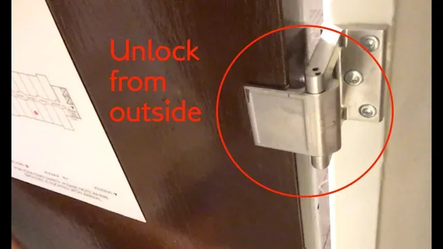 how to open a hotel latch from the outside