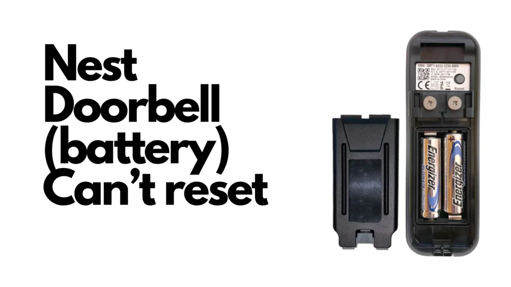 how to reset nest doorbell battery