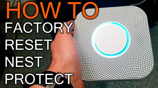 how to reset nest smoke detector