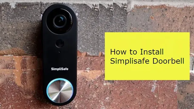 installing simplisafe video doorbell