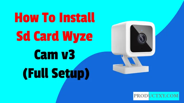 what size sd card for wyze cam v3