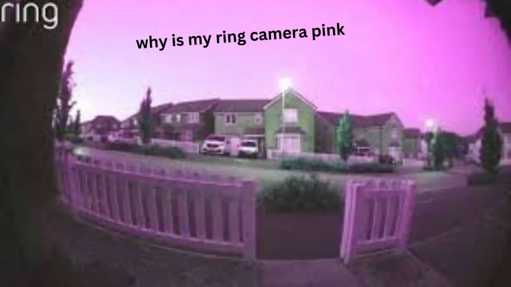 why is my ring camera pink