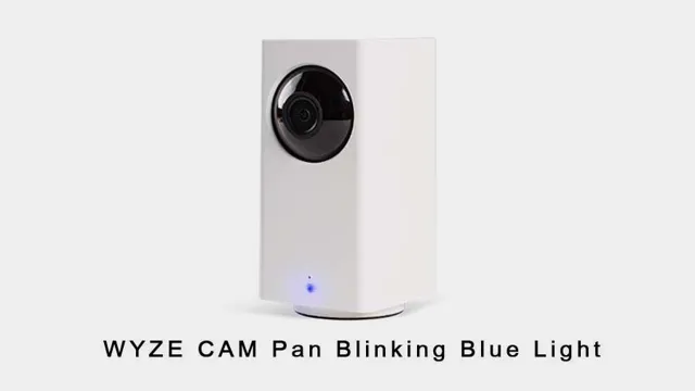 wyze cam flashing yellow and blue