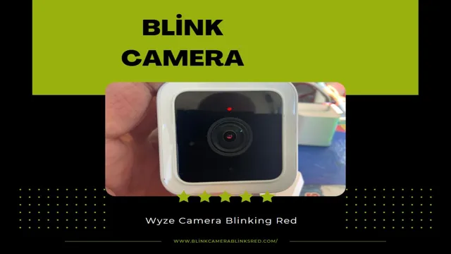 wyze camera blinking red and blue