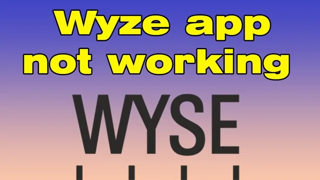 wyze problem connecting to server