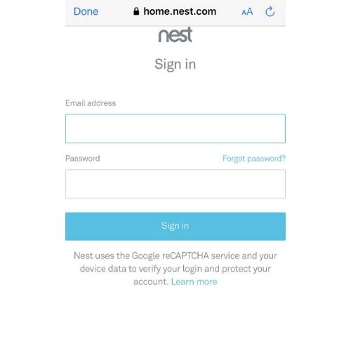 Nest Aware Login