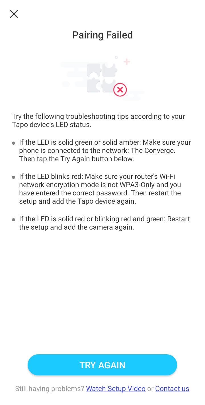 My Tapo Camera Won'T Connect to Wifi