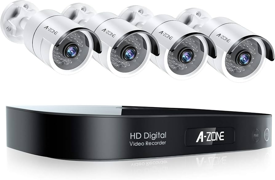 A-Zone 4Ch 1080P Ahd Home Surveillance Replacement Camera