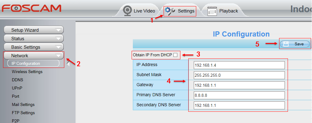 Can Find a Port for Foscam