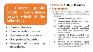 Current Public Health Surveillance Targets Which of the Following