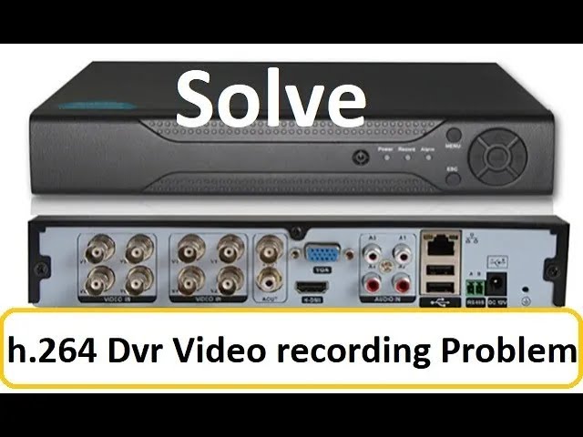 H 264 Dvr Troubleshooting