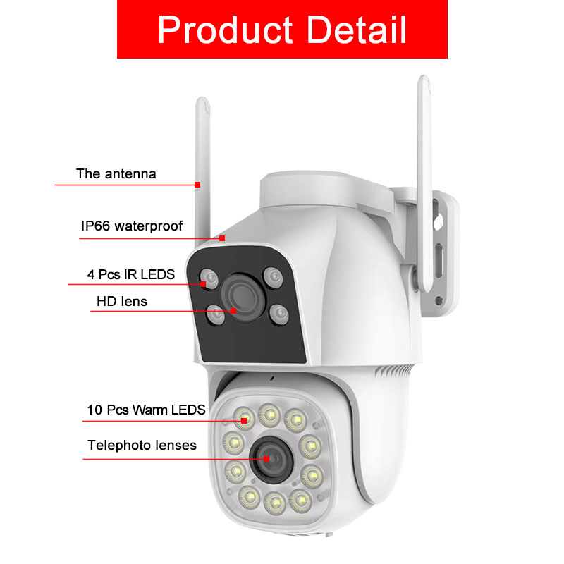 Outdoor Waterproof Smart Wifi Camera Mini Ptz Dome Machine