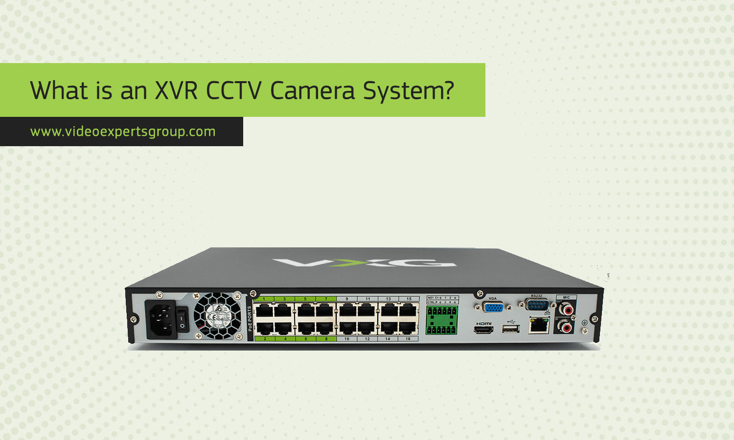 Xvr Camera System