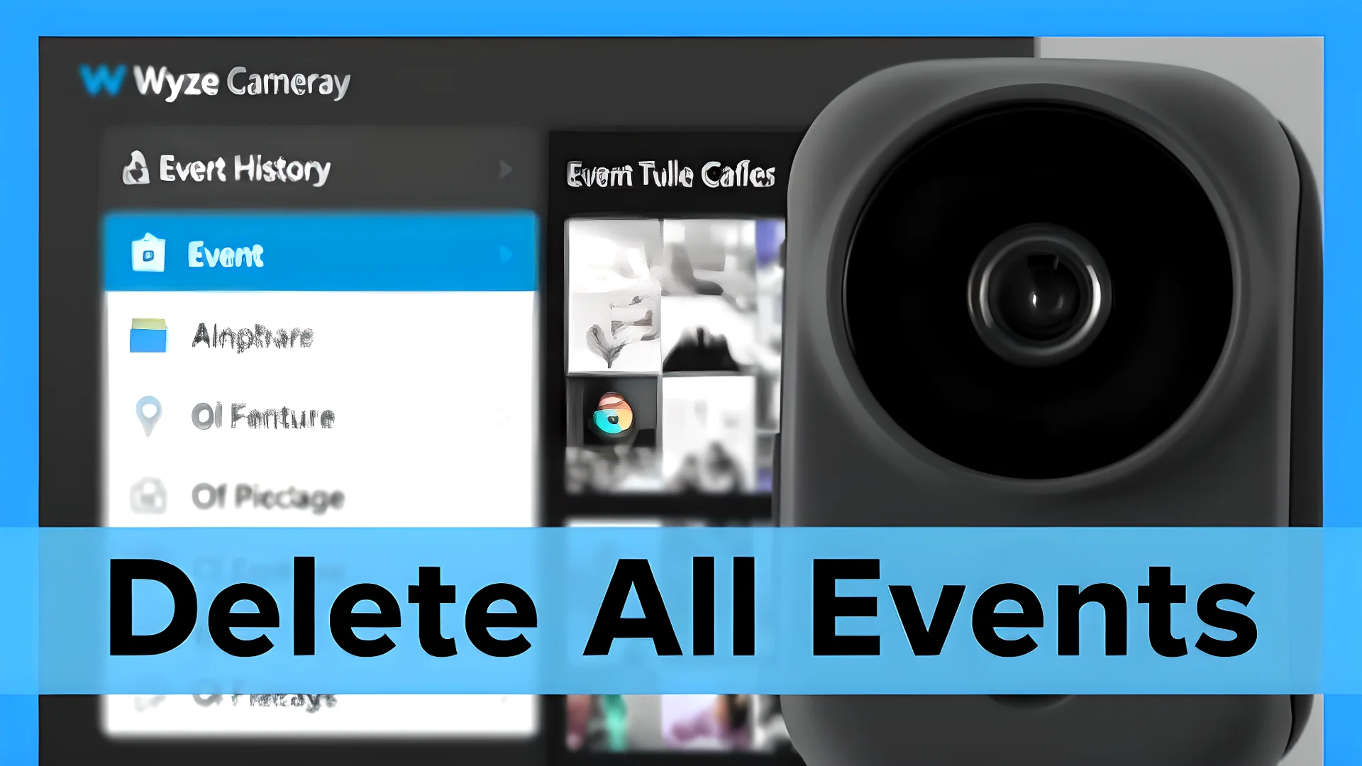 wyze cam delete all events at once