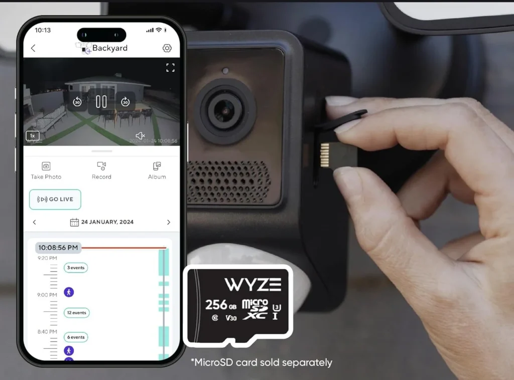 wyze cam floodlight v2 Storage