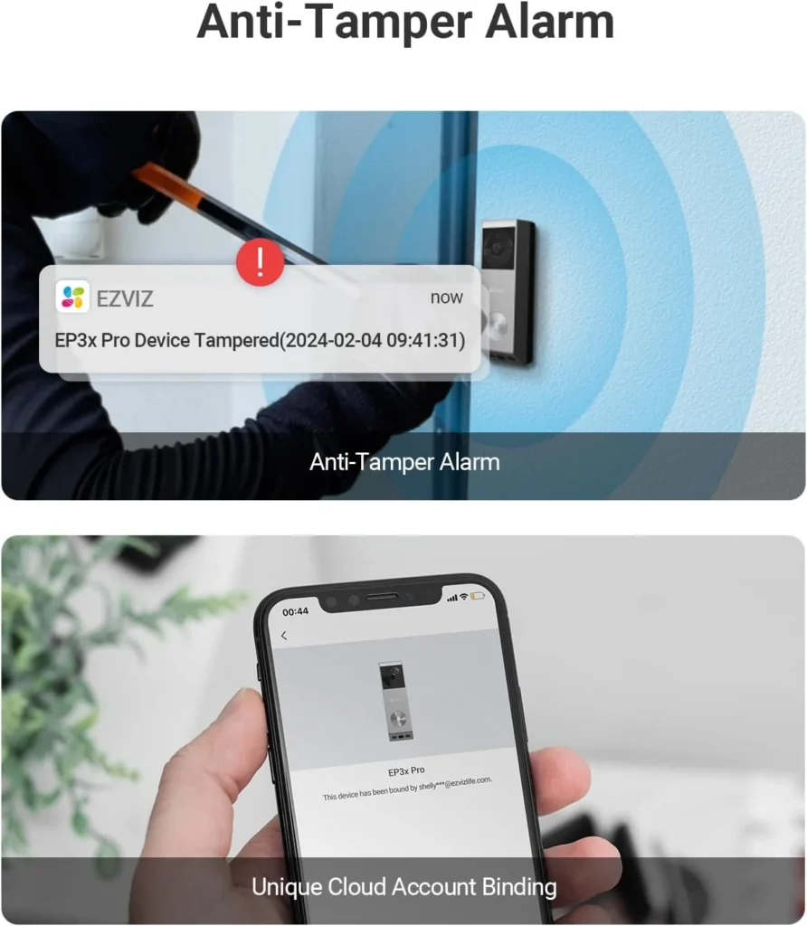 EZVIZ EP3x Pro alert