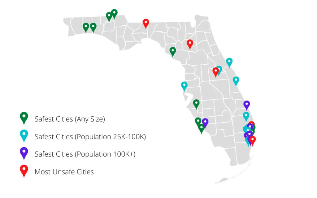 Lowest Crime Rate Florida Cities