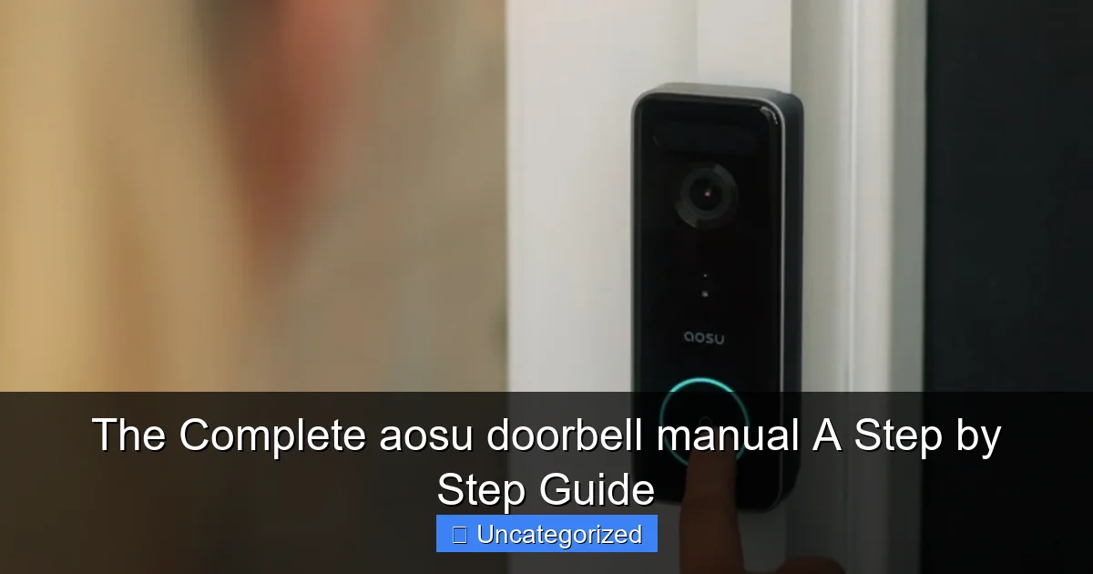 The Complete aosu doorbell manual A Step by Step Guide