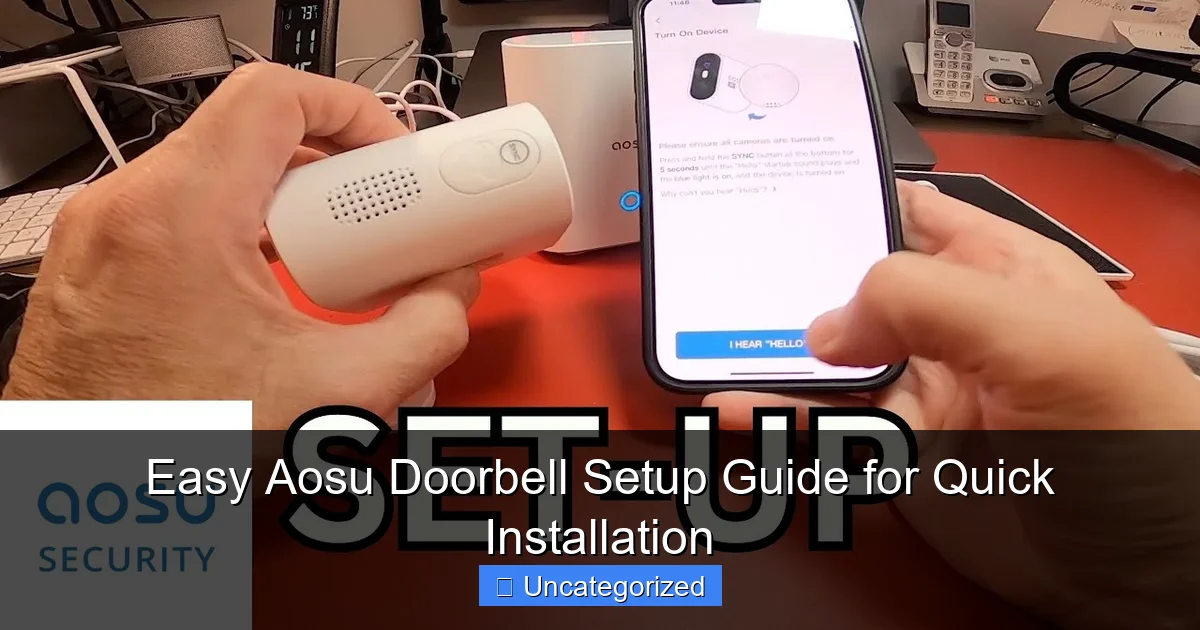 Easy Aosu Doorbell Setup Guide for Quick Installation
