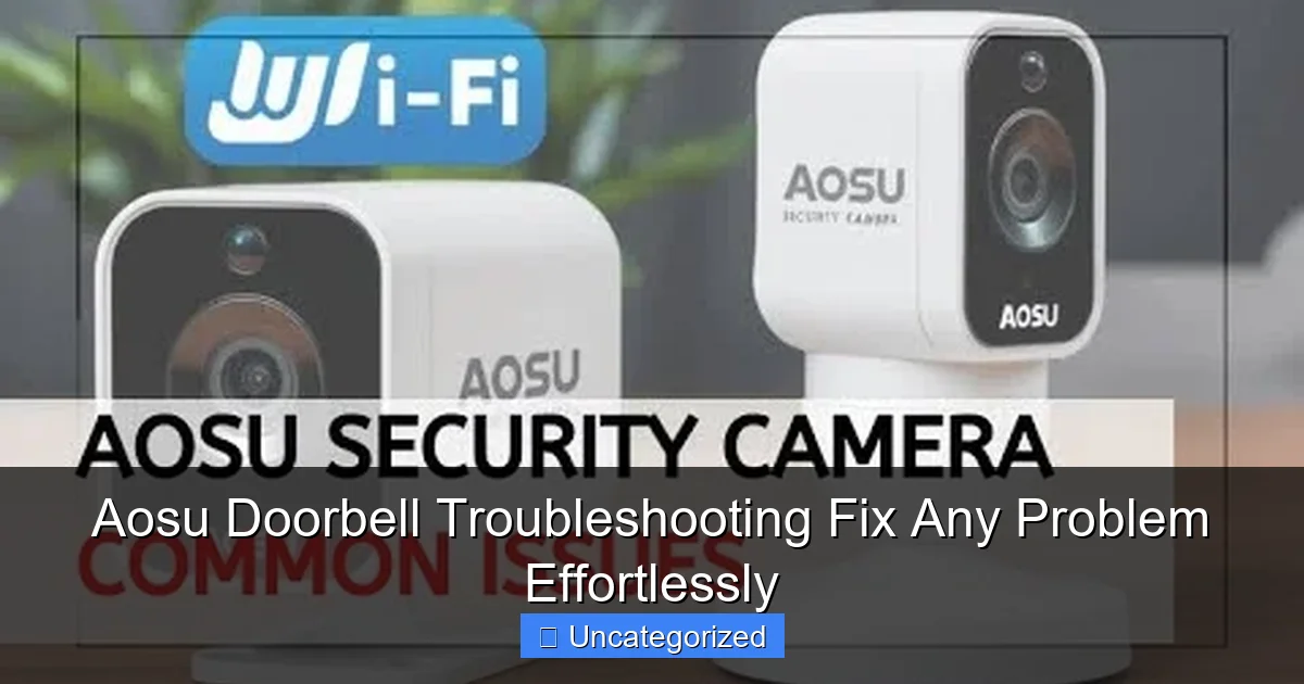 Aosu Doorbell Troubleshooting Fix Any Problem Effortlessly