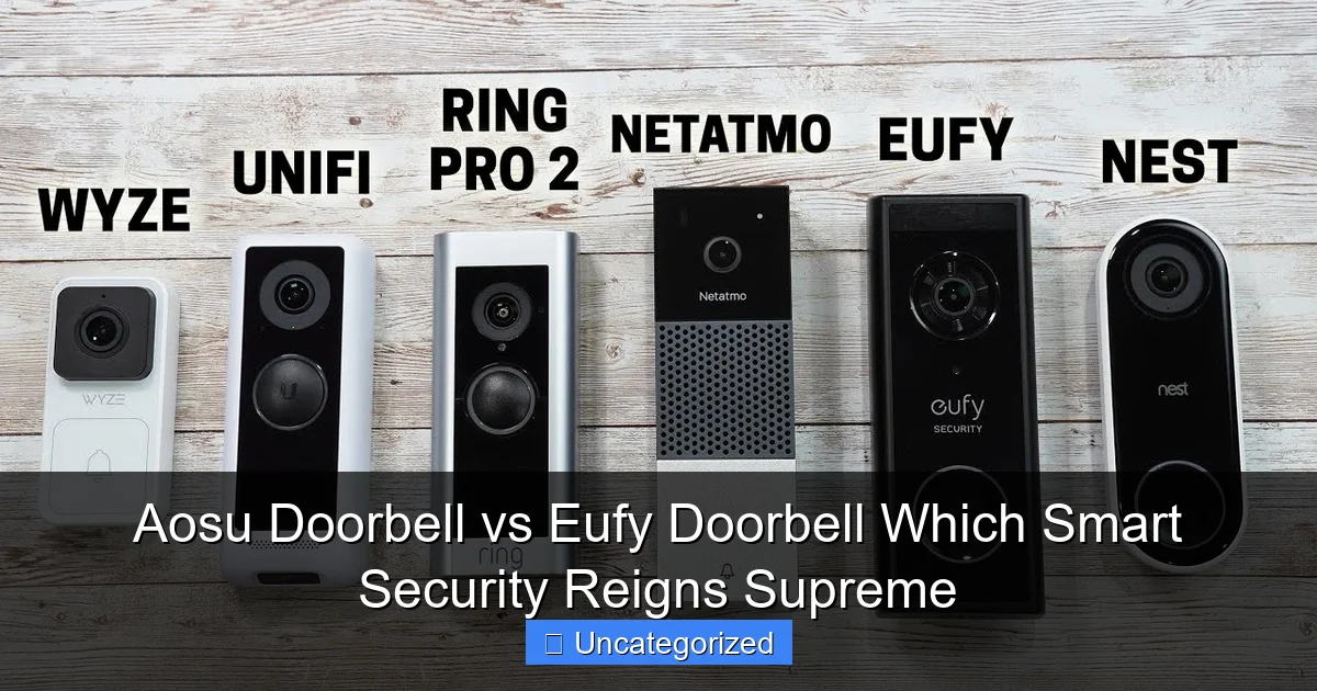 Aosu Doorbell vs Eufy Doorbell Which Smart Security Reigns Supreme