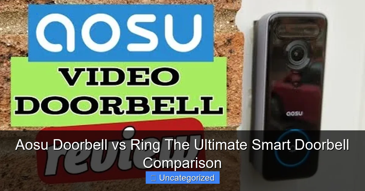 Aosu Doorbell vs Ring The Ultimate Smart Doorbell Comparison