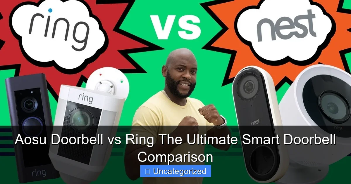 Aosu Doorbell vs Ring The Ultimate Smart Doorbell Comparison