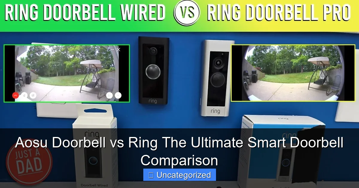 Aosu Doorbell vs Ring The Ultimate Smart Doorbell Comparison