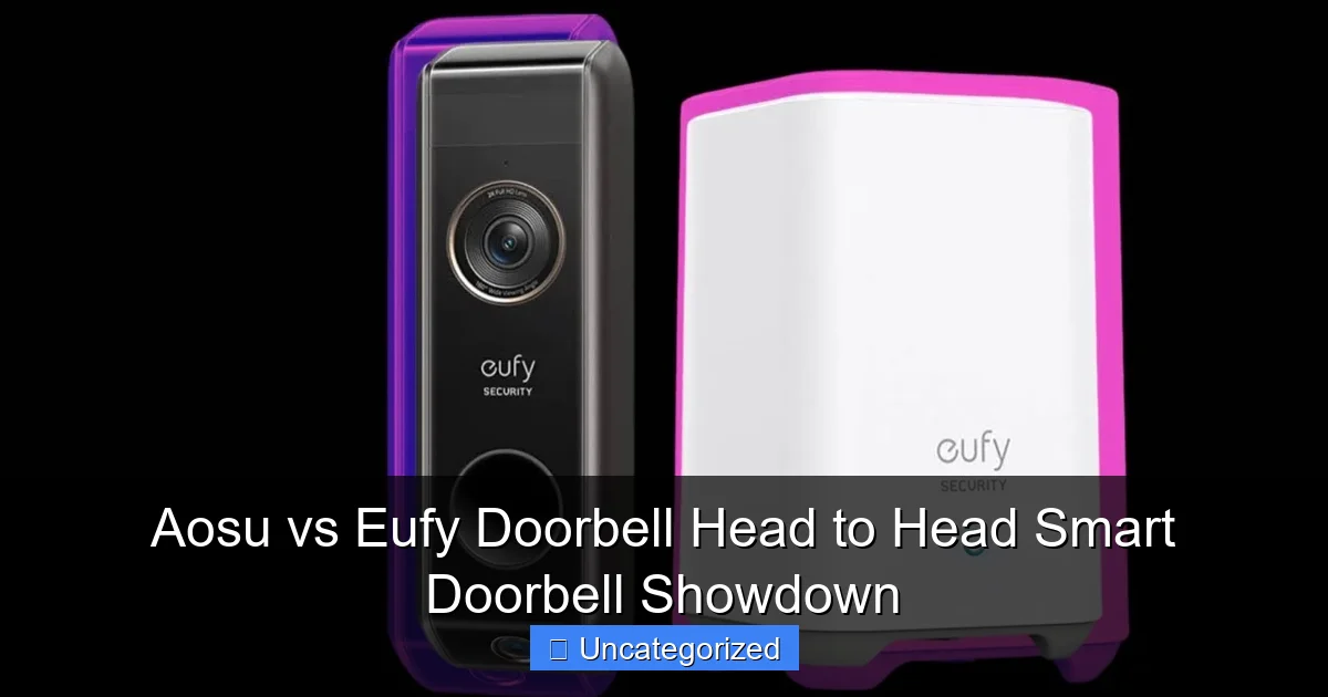 Aosu vs Eufy Doorbell Head to Head Smart Doorbell Showdown