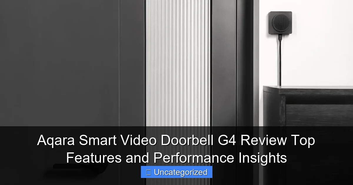 Aqara Smart Video Doorbell G4 Review Top Features and Performance Insights