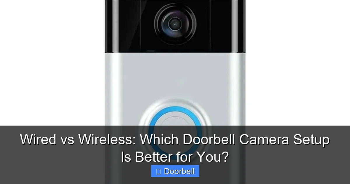 Featured image for Wired vs Wireless: Which Doorbell Camera Setup Is Better for You?