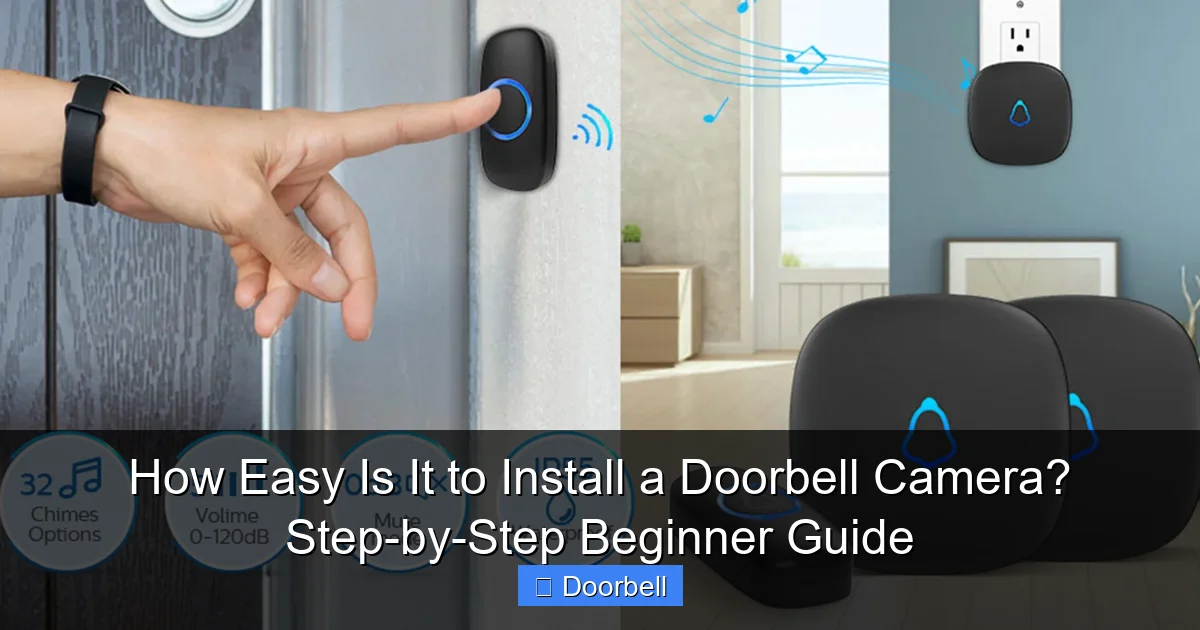 Featured image for How Easy Is It to Install a Doorbell Camera? Step-by-Step Beginner Guide